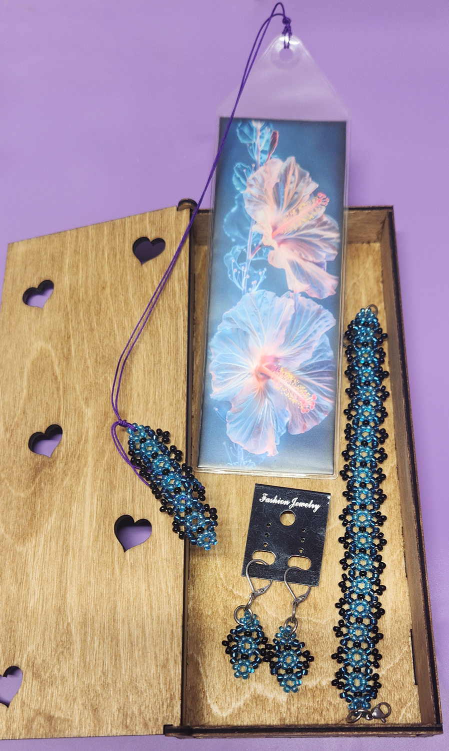 (image for) Mother's Day Gift Set - Hibiscus - Blue Hues - Click Image to Close